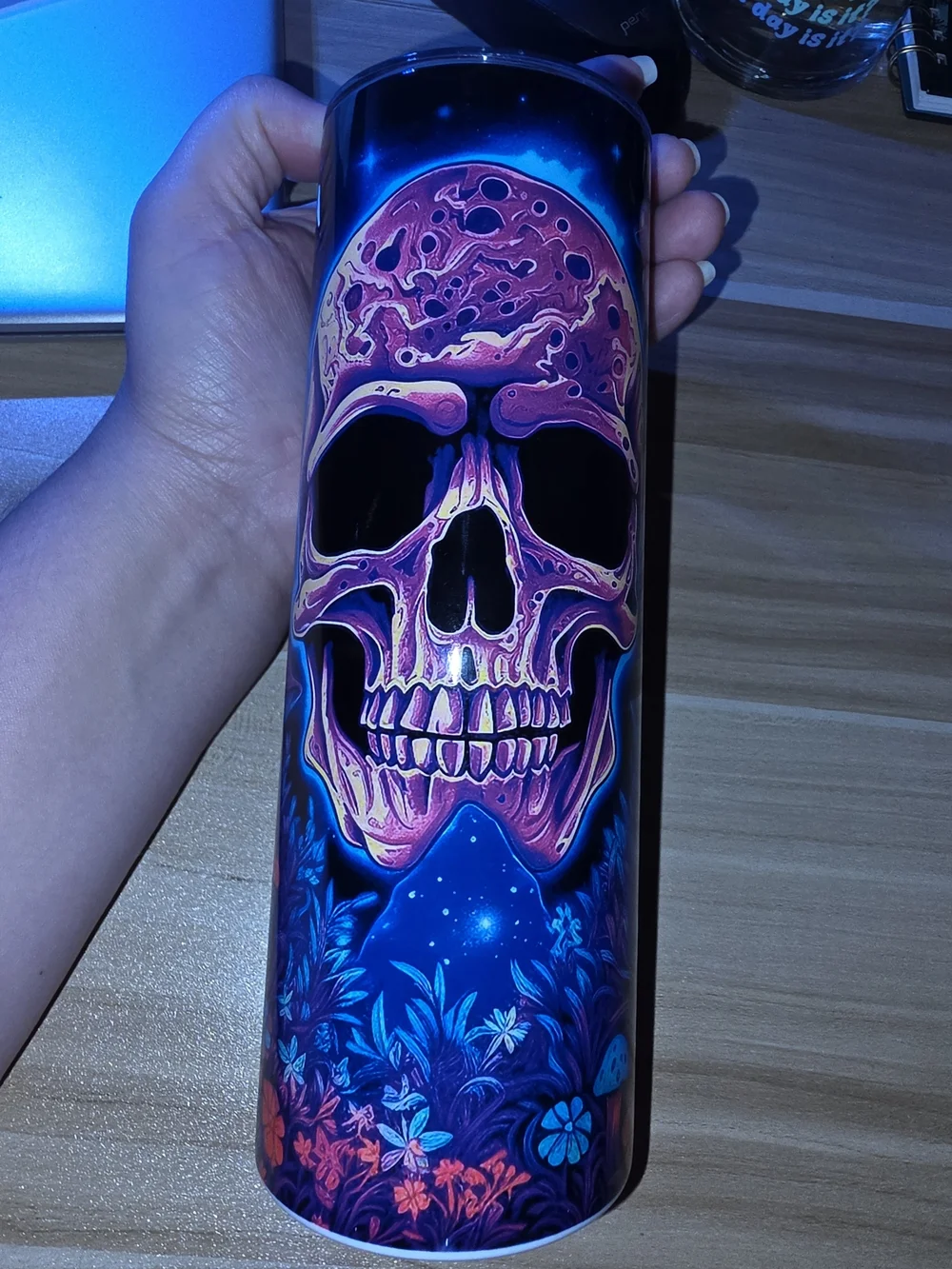 Neon Skull 20oz Tumbler